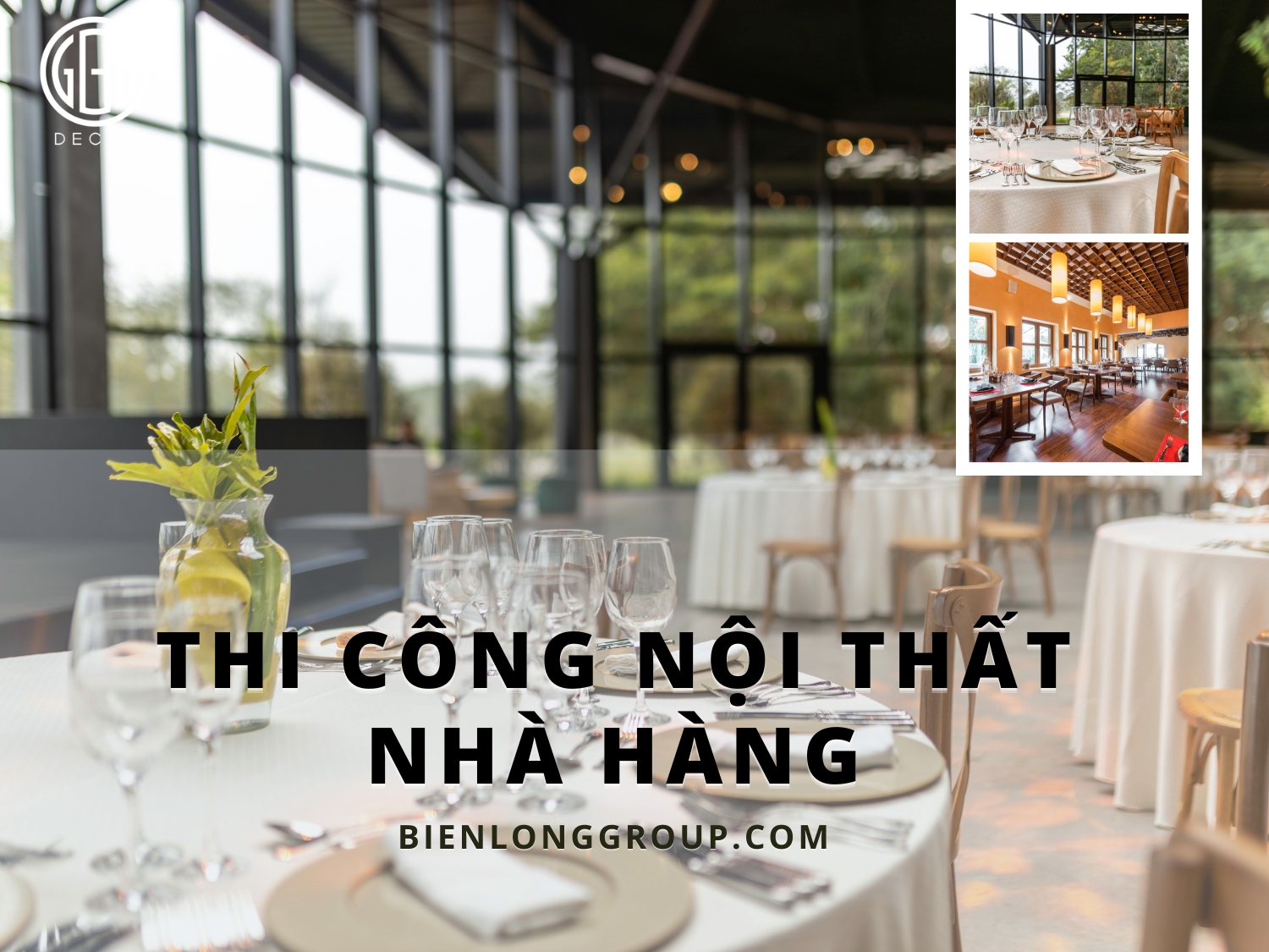 Thi công nội thất nhà hàng sang trọng Nha Trang